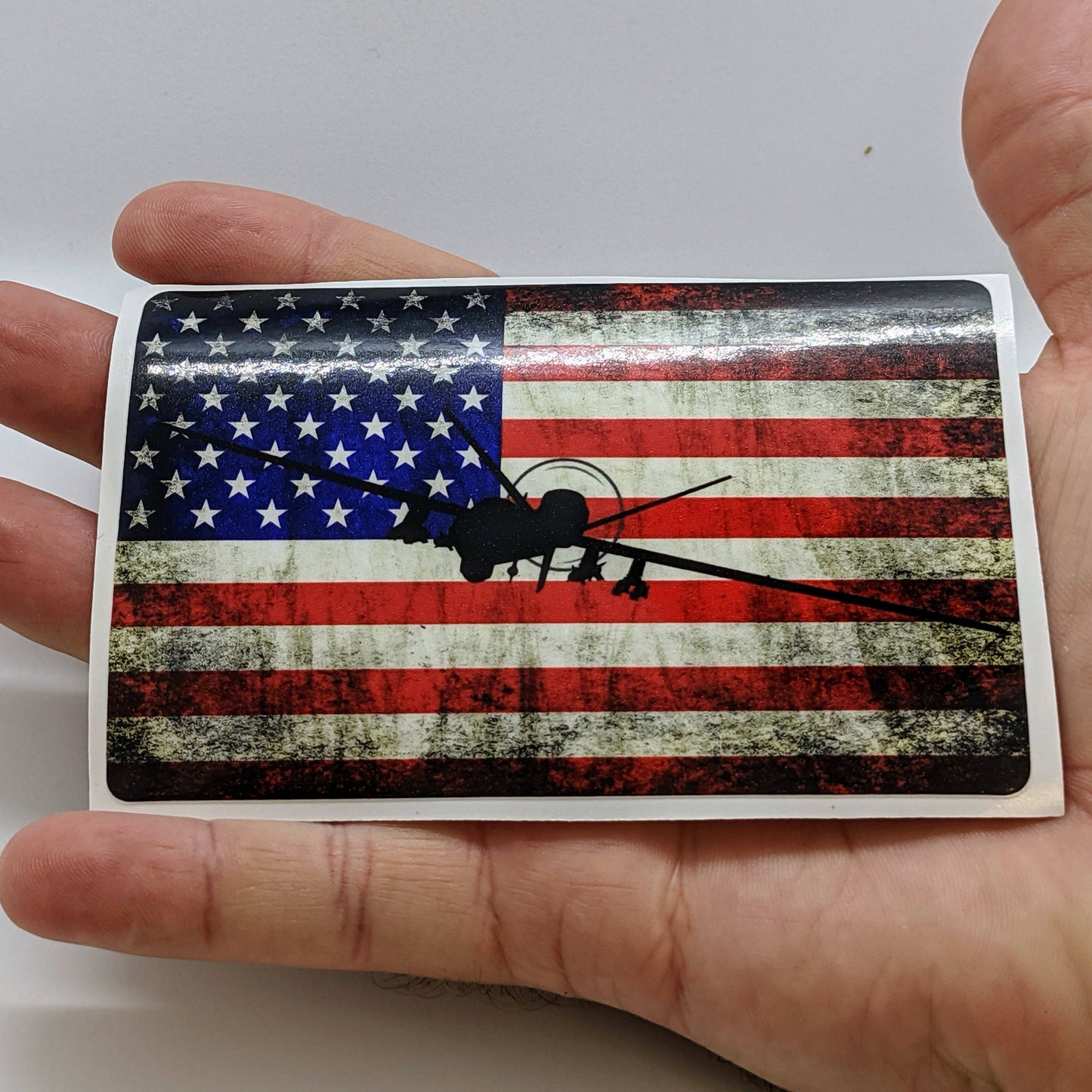 MQ-9 Reaper - American Flag Decal