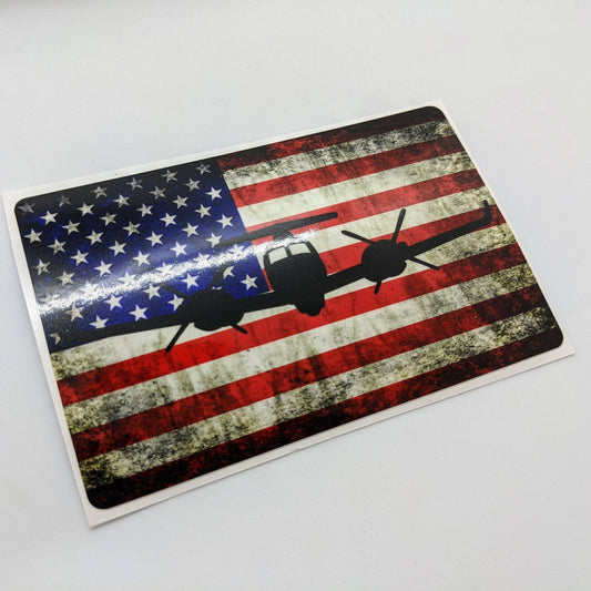 MC-12W - American Flag Decal