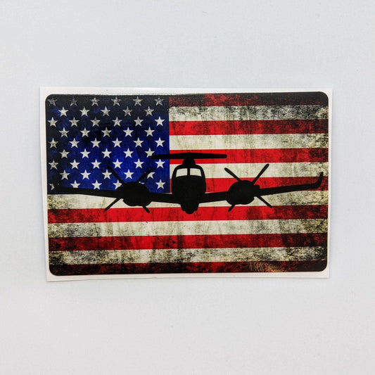 MC-12W - American Flag Decal