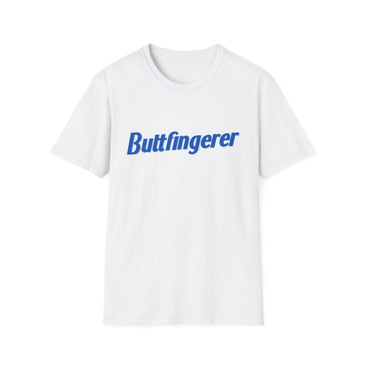 Buttfingerer T-Shirt — Funny Retro Script Tee for Sarcastic Humor Gifts