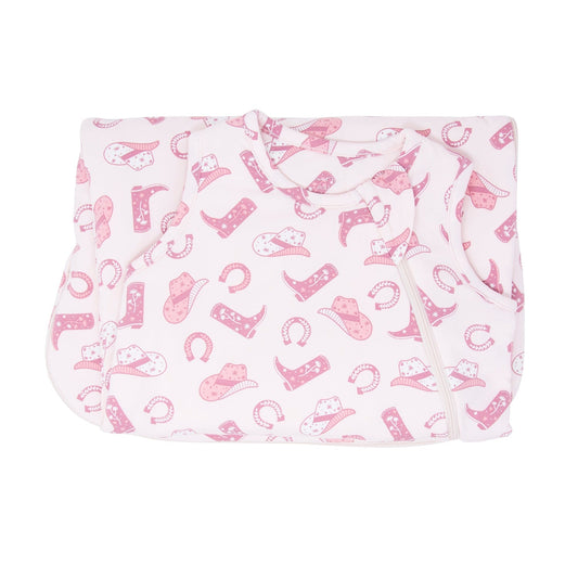 Pink Western Boots Baby Sleep Sack
