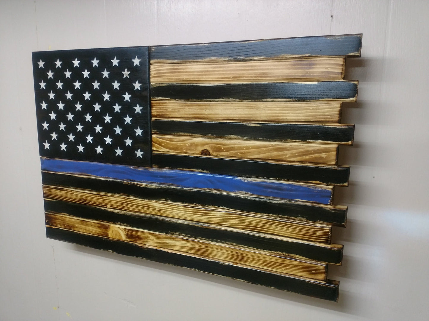 Large American Flag Gun Concealment Case with 2 Compartments