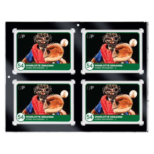 35PT 4-Card Black Border UV ONE-TOUCH® Magnetic Holder