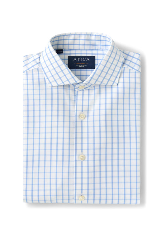 Providence Blue Windowpane Shirt