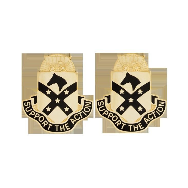 15th Sustainment Brigade Unit Crest DUI - 1 PAIR - SUPPORT THE ACTION