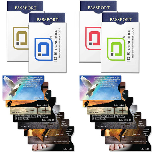 RFID Blocking Credit Card and Passport Sleeves - Faith Sleeve 20 Pack