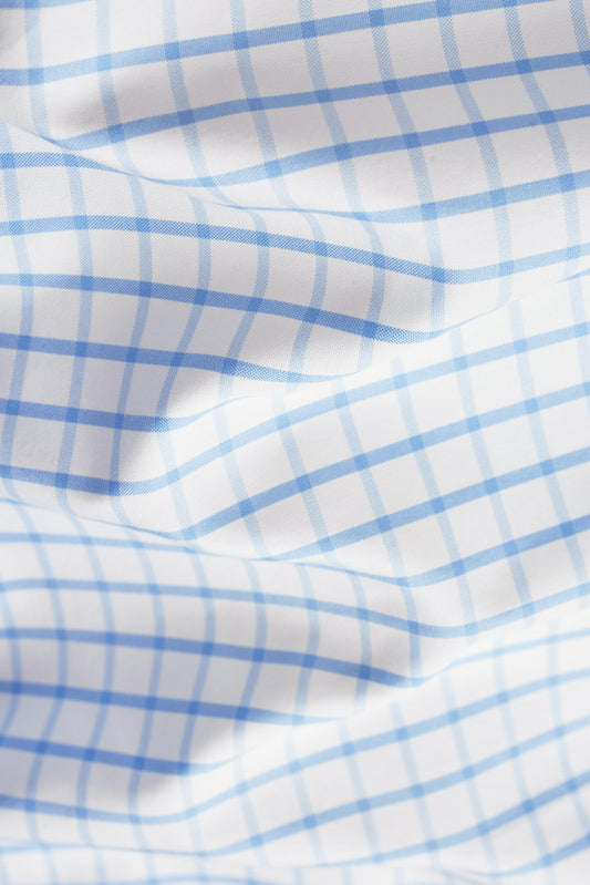 Providence Blue Windowpane Shirt