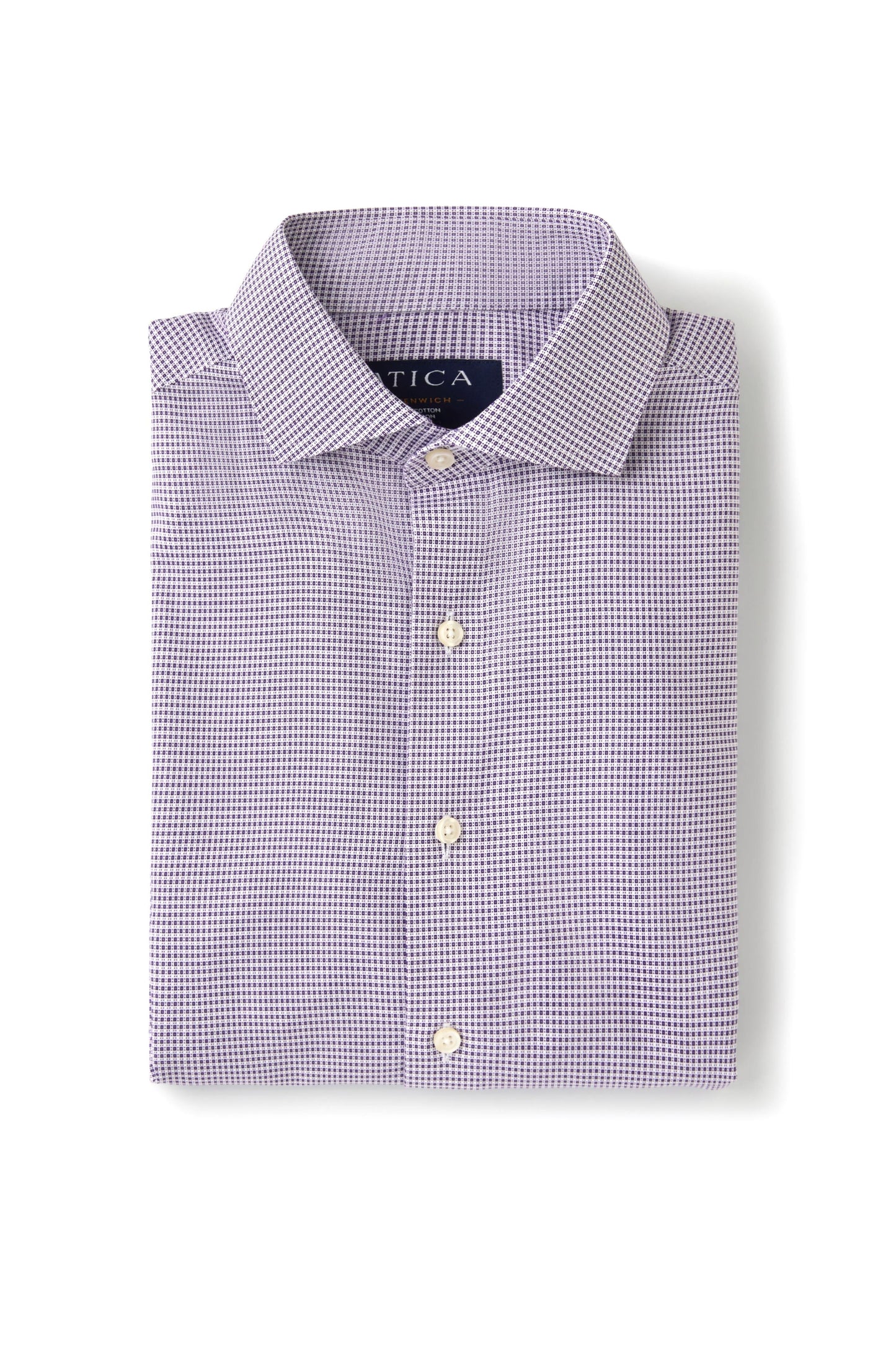 Greenwich Purple Check Shirt