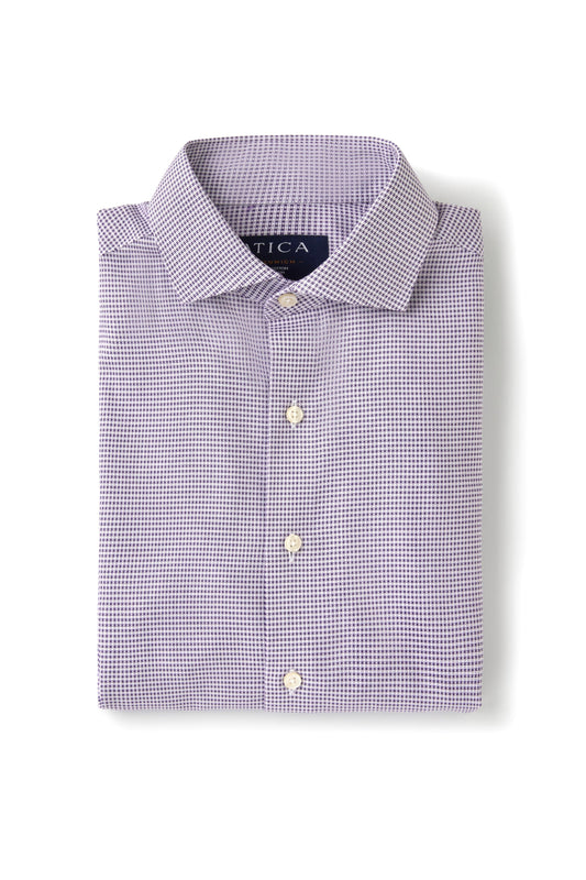 Greenwich Purple Check Shirt