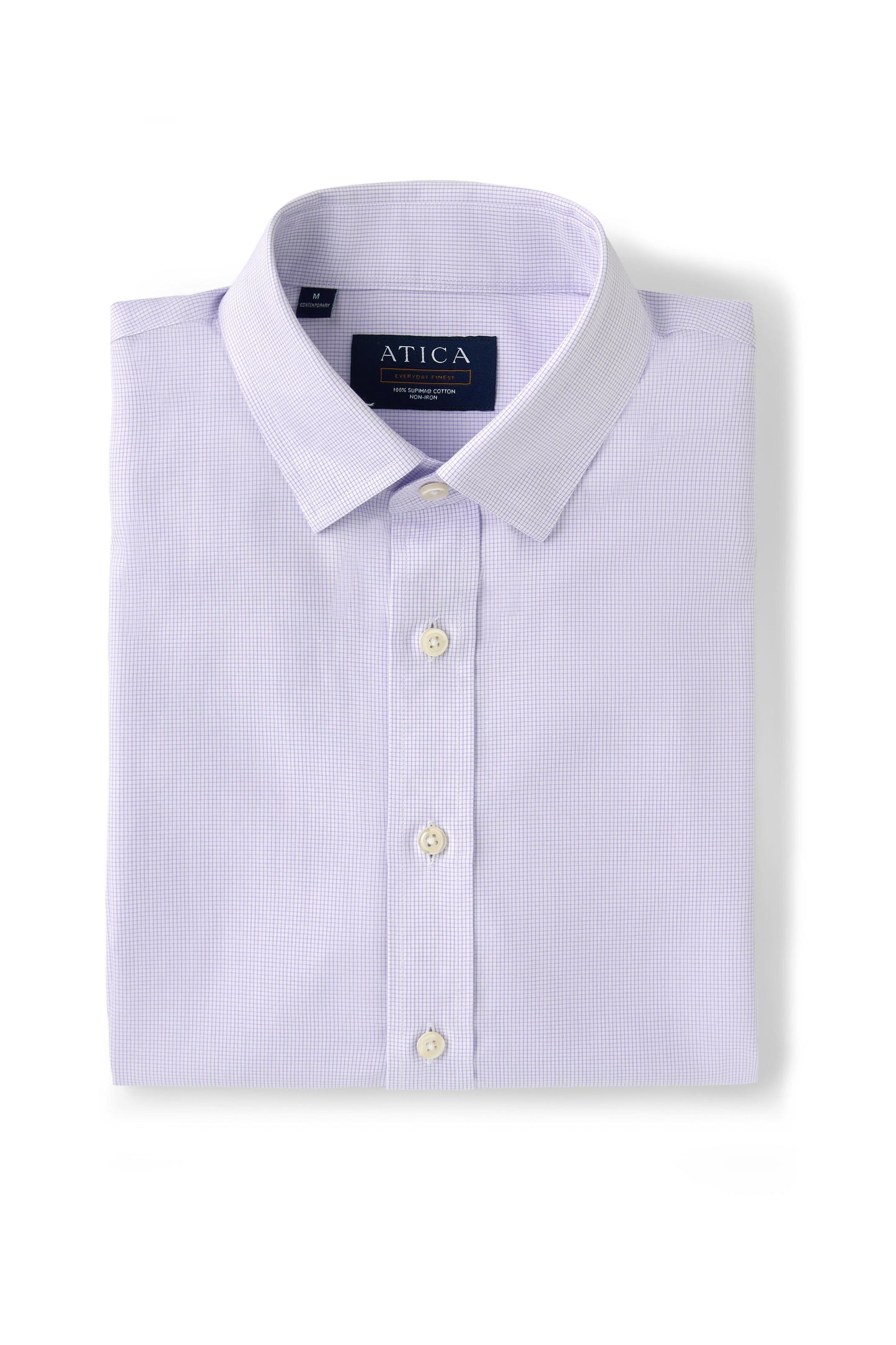 EVERYDAY Lavender Micro Grid Shirt