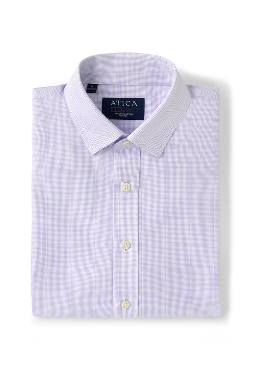 EVERYDAY Lavender Micro Grid Shirt