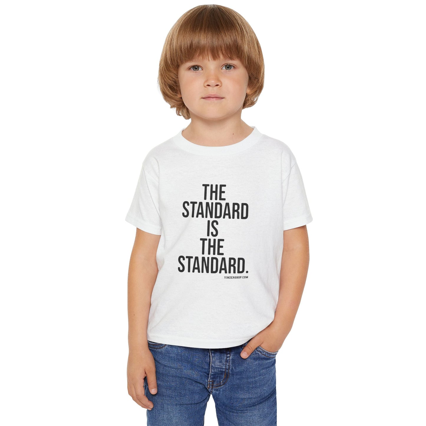 Toddler Cotton T-Shirt - The Standard Classic Fit Kids Cotton Tee by Printify