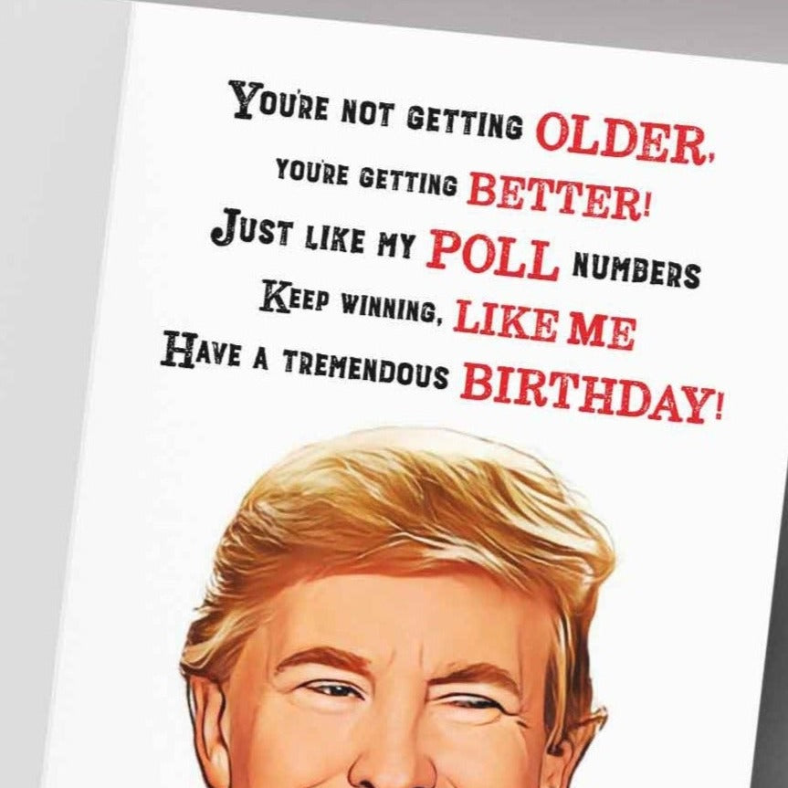 Trump Happy Birthday Card - FAKE NEWS