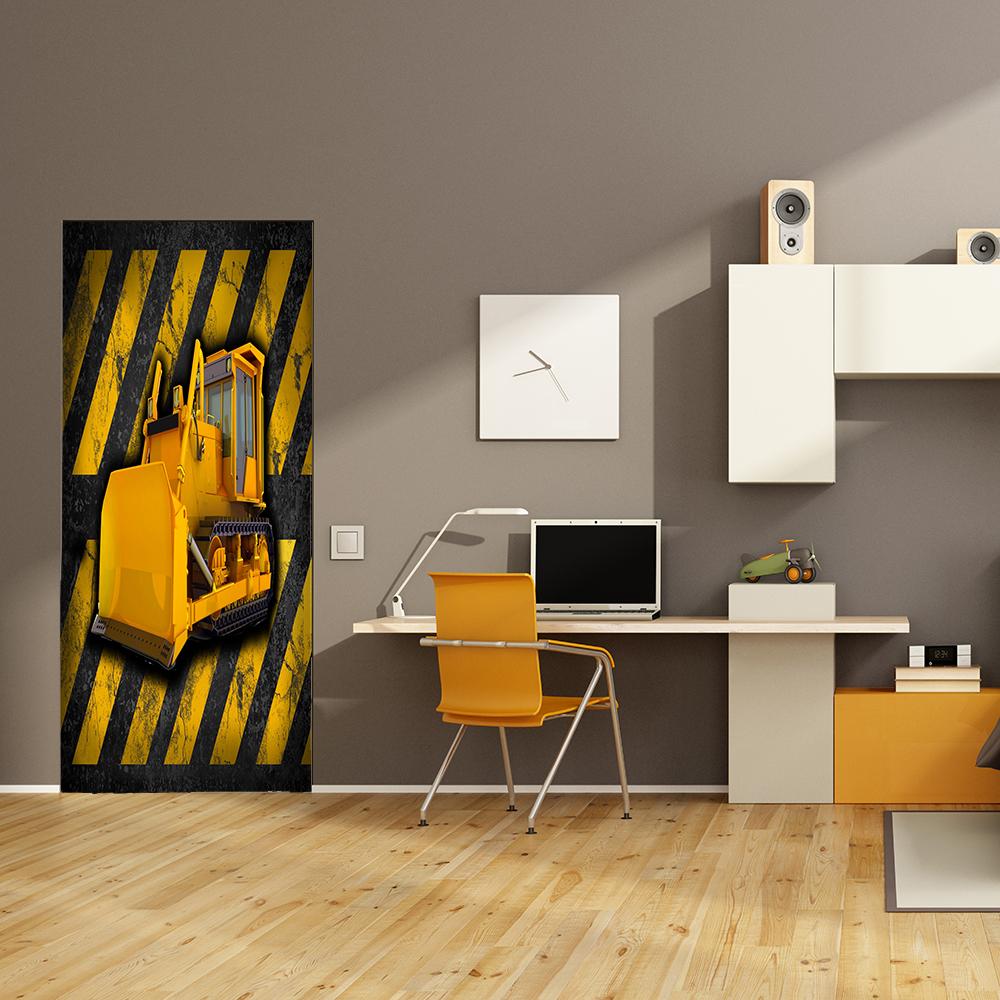 Bulldozer Door Banner