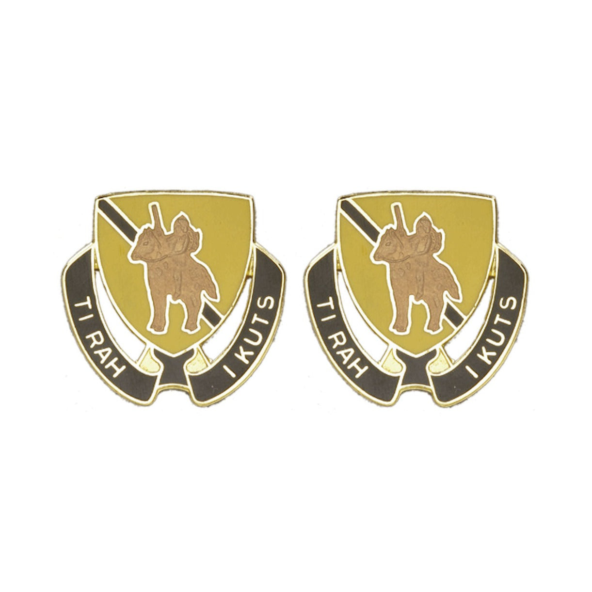 167th Cavalry Distinctive Unit Insignia - Pair - TI RAH I KUTS