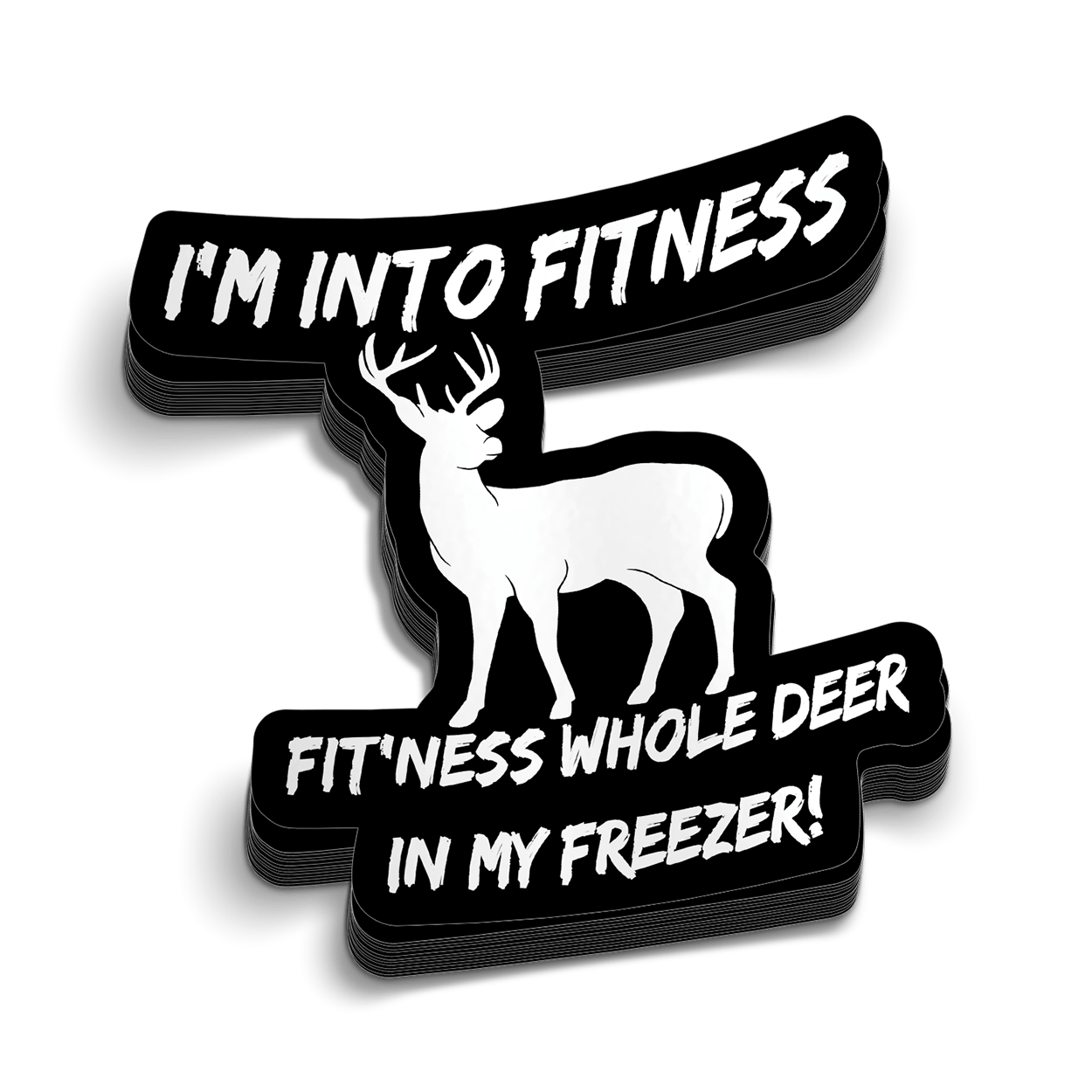 Deer Freezer Hard Hat Decal