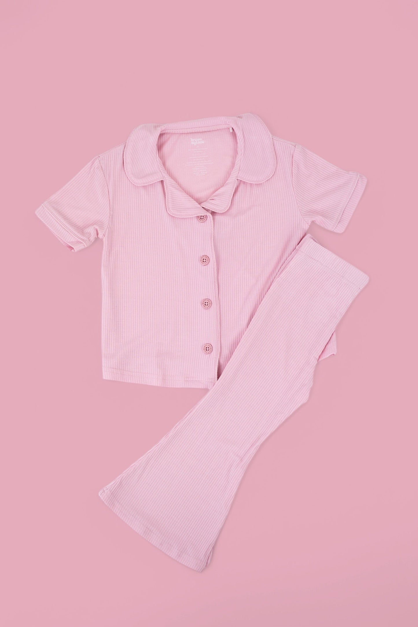 PINK ROSE DREAM GIRL'S FLARE SET