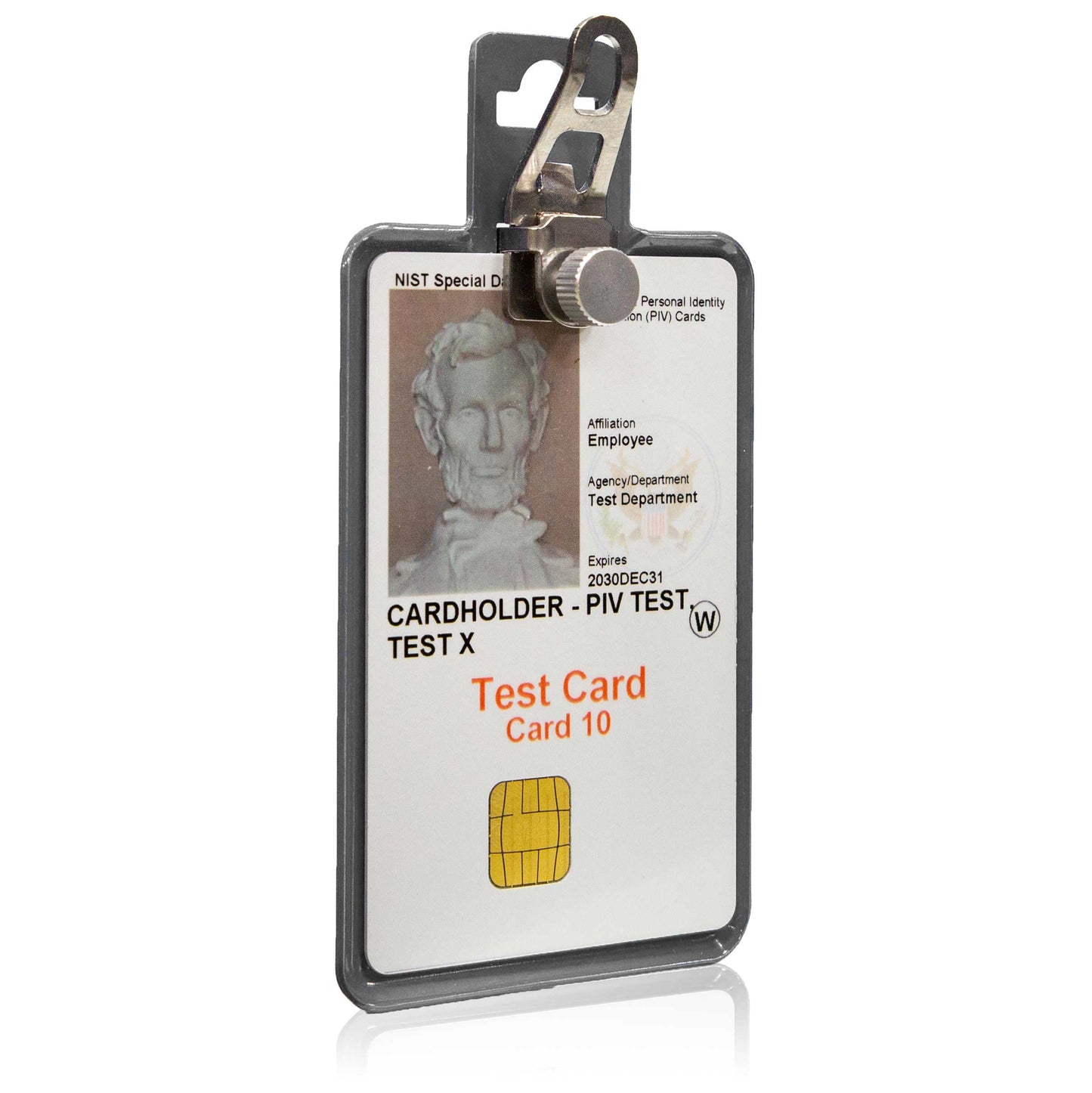 All Metal Magnetic Badge Holder - RFID Secure Badge Holder Genesis™ with BloxProx™