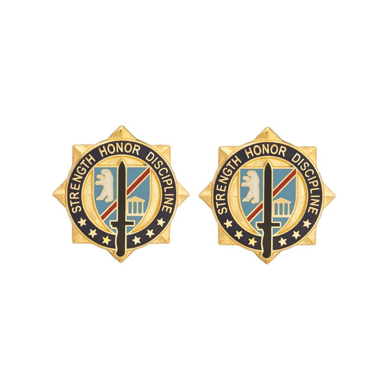 170th Infantry Brigade Unit Crest - 1 Pair - STRENGTH HONOR DISCIPLINE