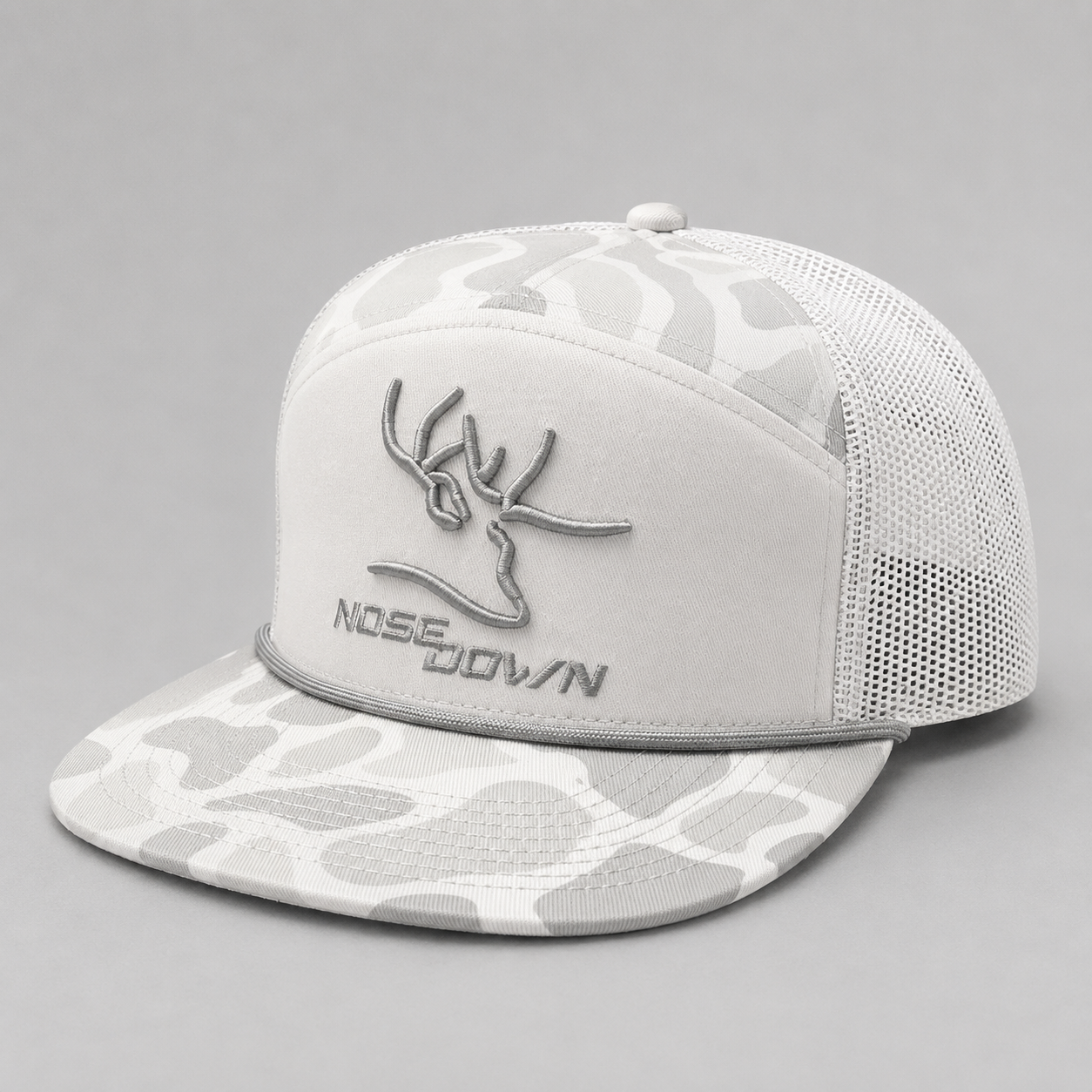 7 Panel Duck Camo Embroidered