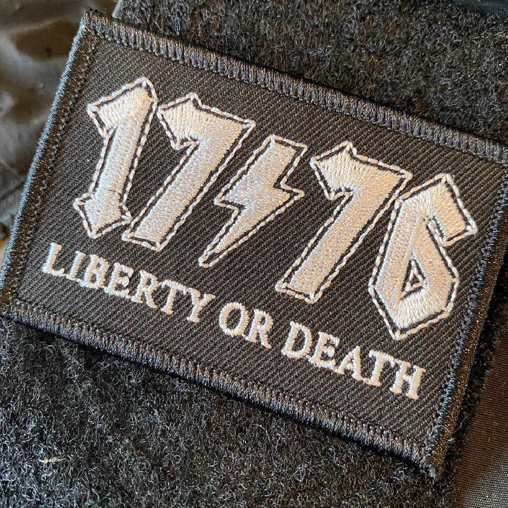 1776 - Liberty Or Death - 2"x3" Tactical Patch – Man Cave And Apparel