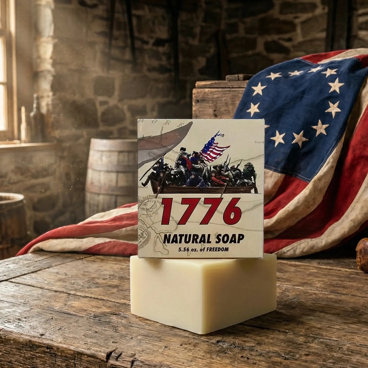 1776 Revolutionary Bay Rum Soap | 5.56 oz Natural Bar