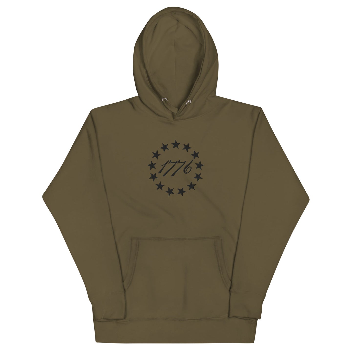 Betsy Ross 13 Stars 1776 Embroidered Hoodie