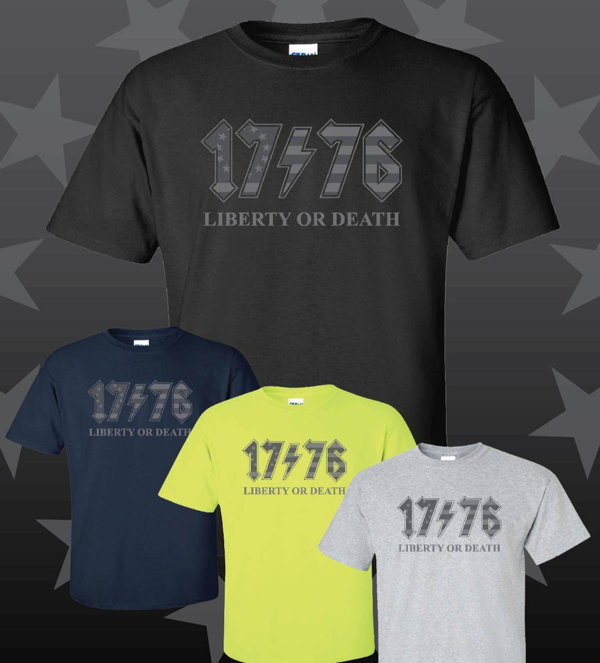 Liberty Or Death "1776" Rocker   T-Shirt