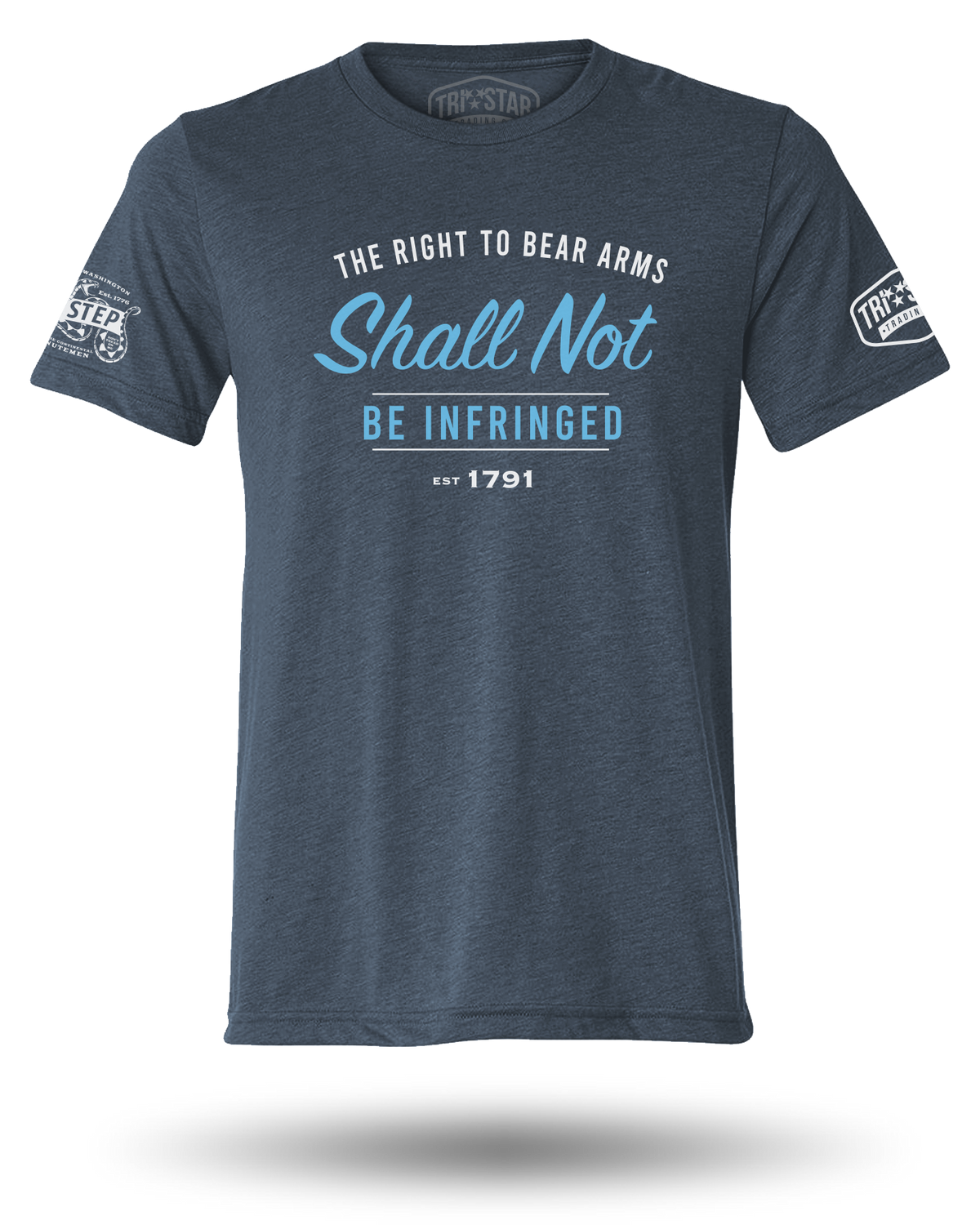 1791 CLASSIC TEE - MIDNIGHT NAVY (SM, MD, 5XL, & 6XL)