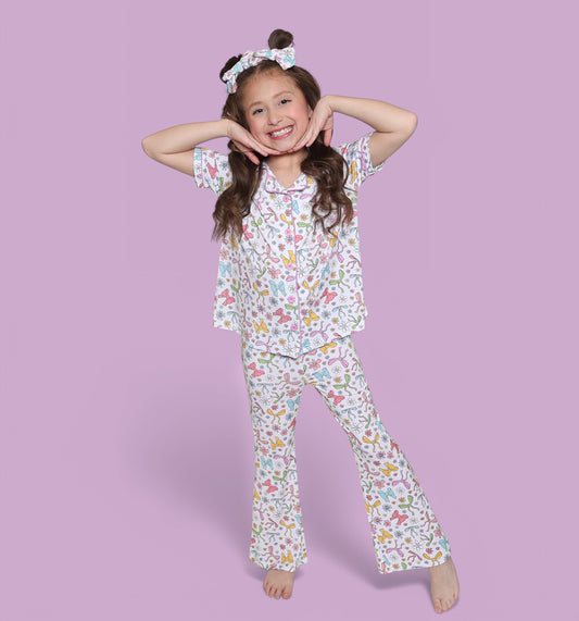 BOW GARDEN DREAM GIRL'S FLARE SET