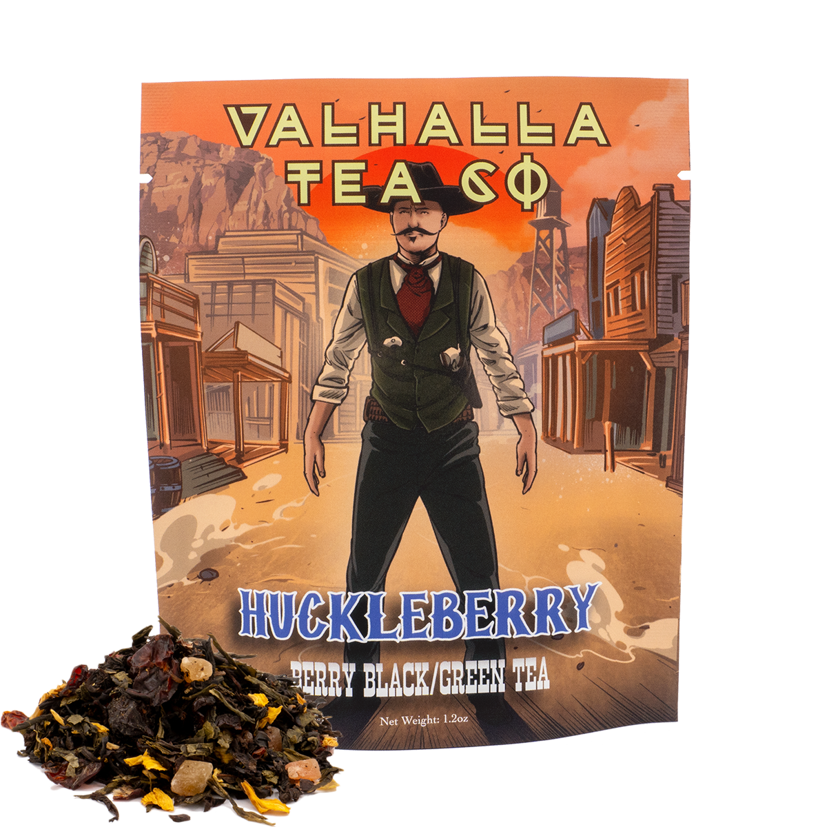 Huckleberry | Blueberries, Papaya, Rose | Black/Green Tea | Caffeinated