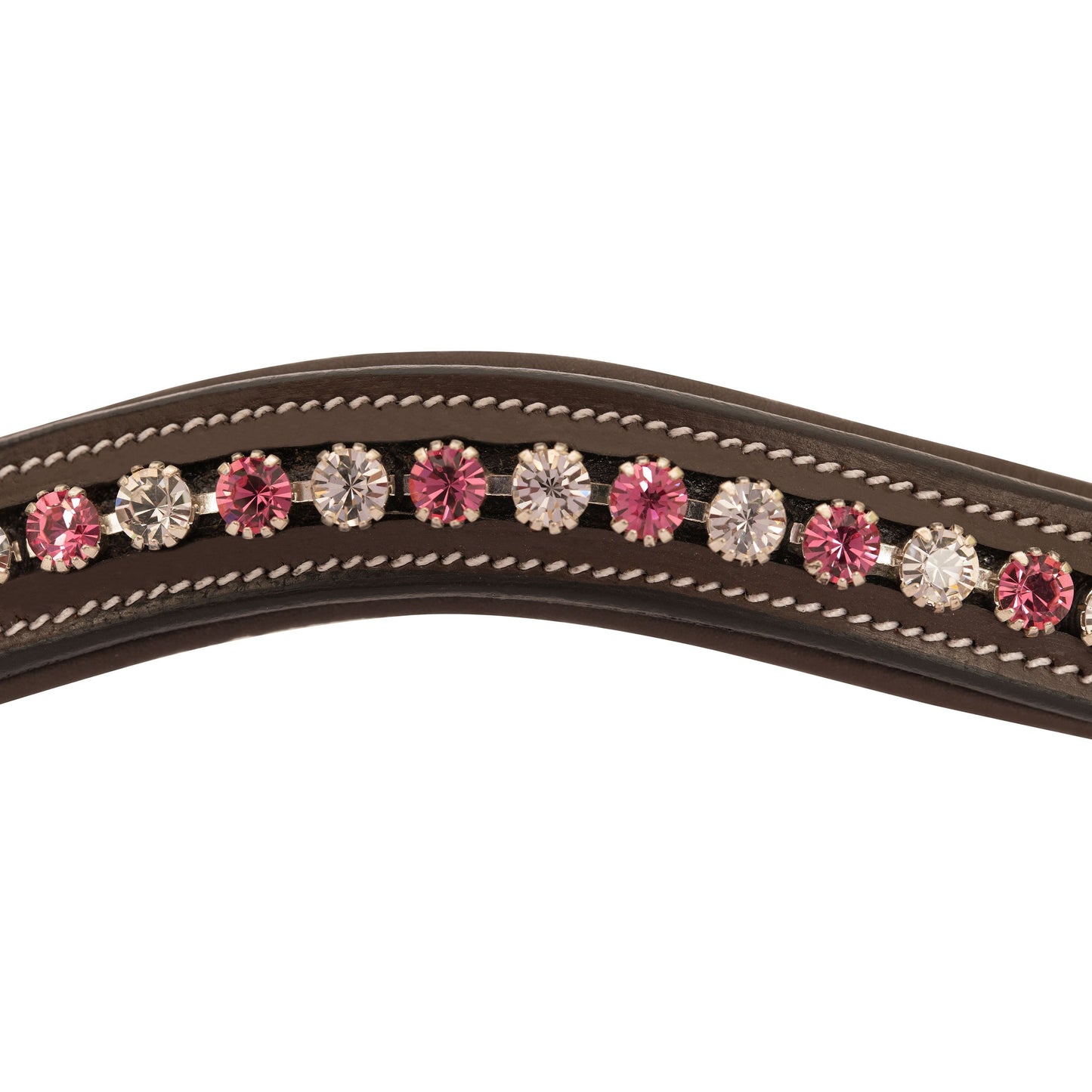 ExionPro Designer White & Pink linked Crystal Browband