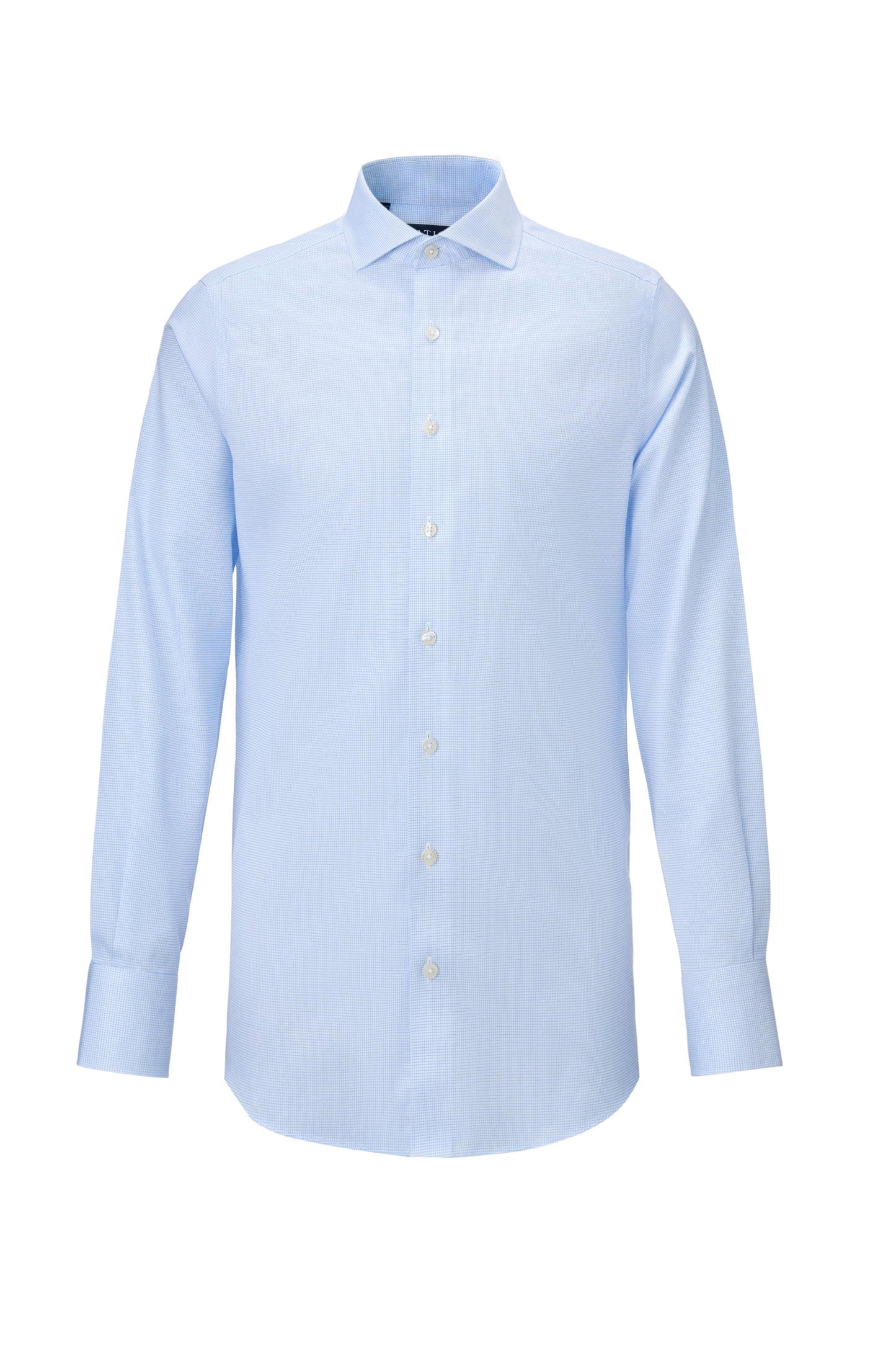 Greenwich Light Blue Grid Shirt