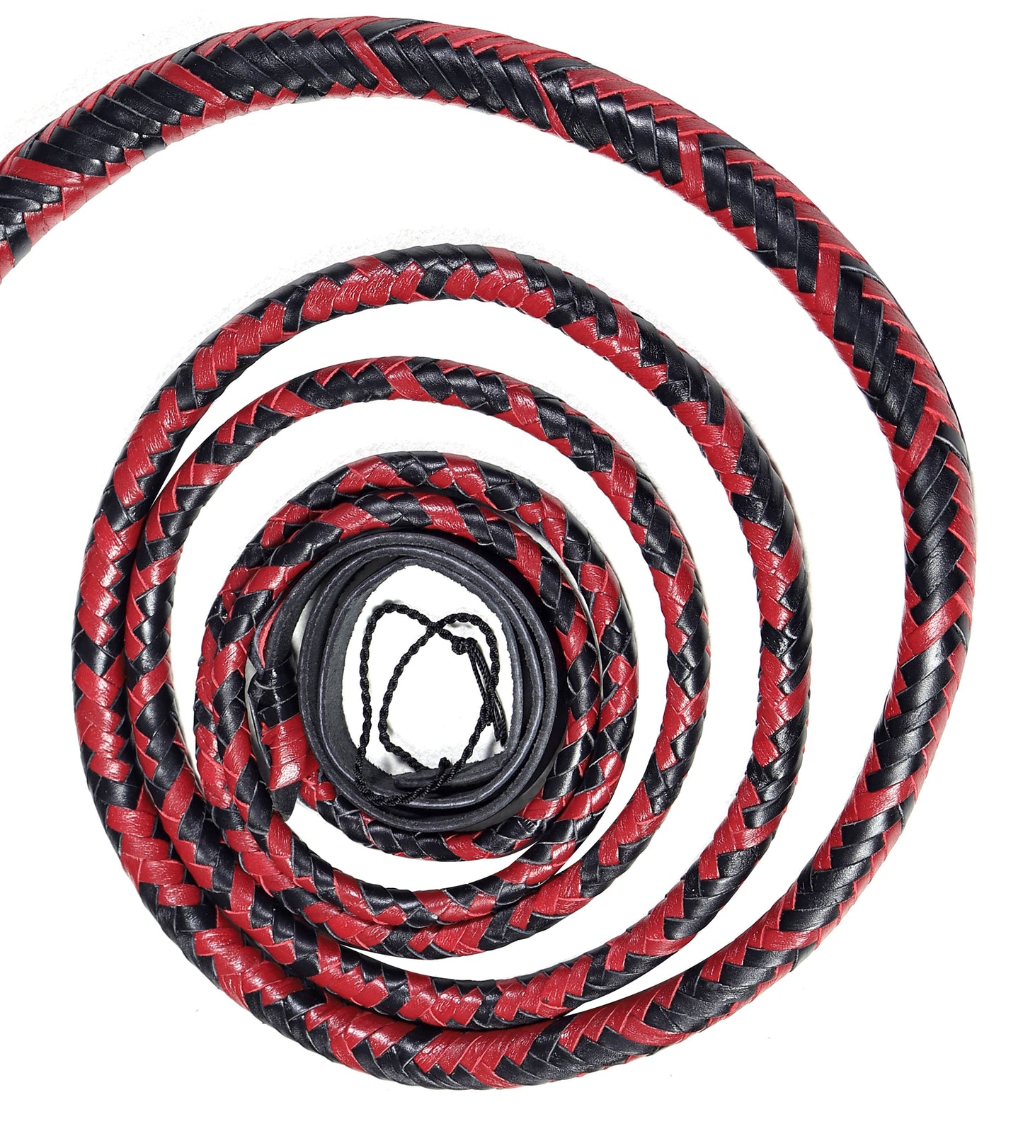 Red & Black Bull Whip – Handmade for Whipcracking