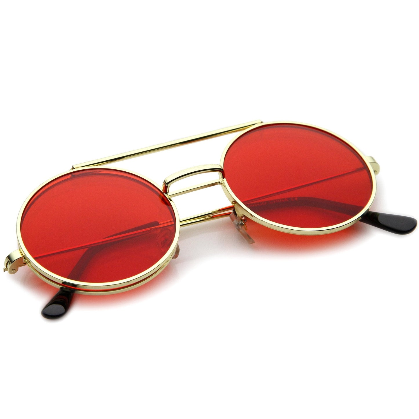 Steampunk Vintage Circle Round Flip Up Vintage Sunglasses 8793