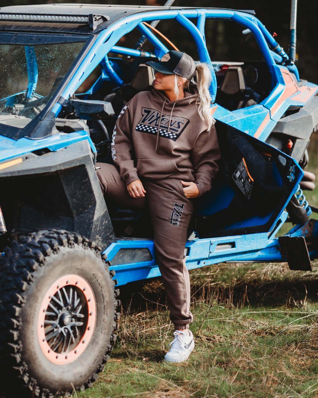 Off the Wall Heavy Weight Hoodie - Brown