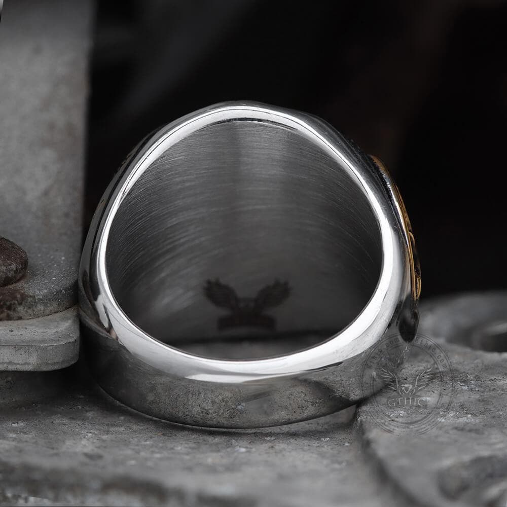 1936 Hobo Nickels Liberty Stainless Steel Skull Ring