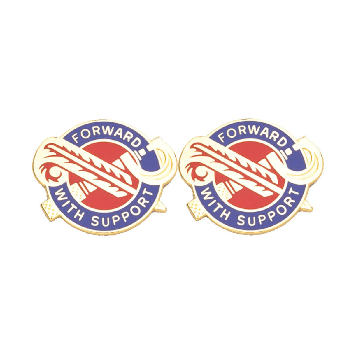 194th Maintenance Battalion Distinctive Unit Insignia - Pair - FORWARD WITH SUPPORT