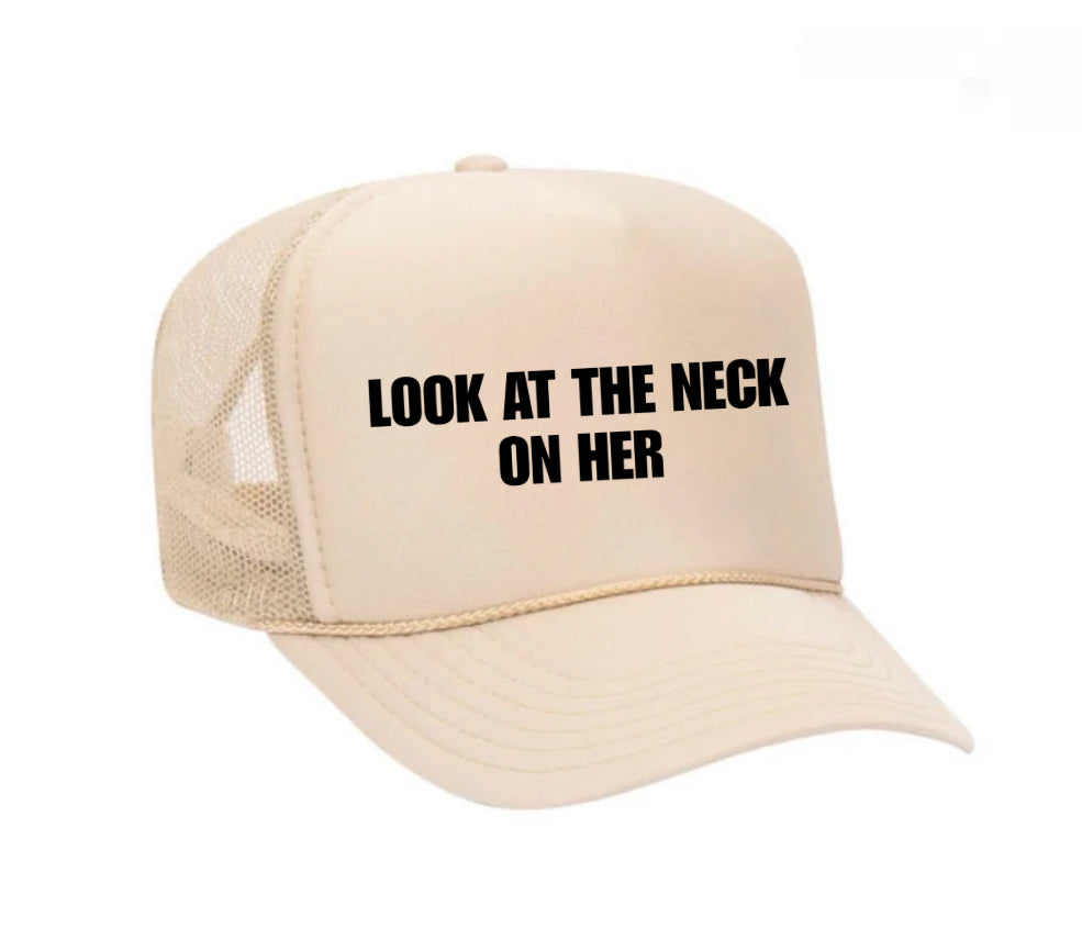Look At The Neck On Her Trucker Hat