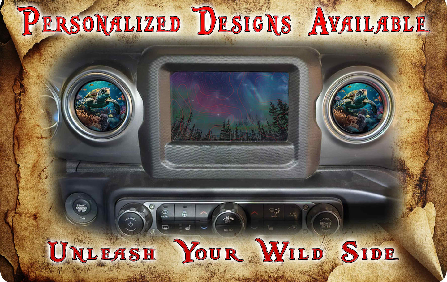 Steering wheel decal sea turtle decal