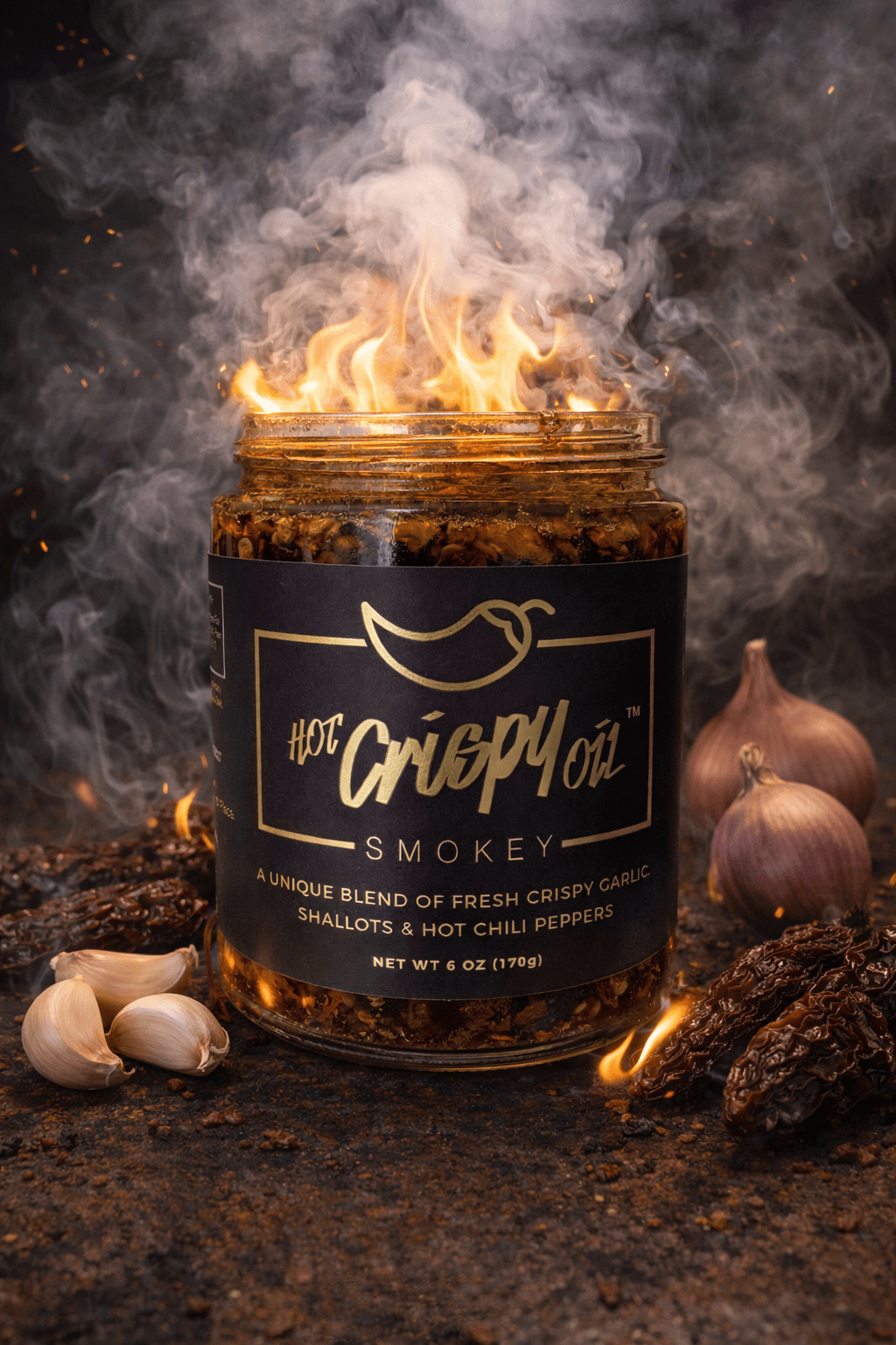 Hot Crispy Oil- SMOKEY-  Chili Crisp