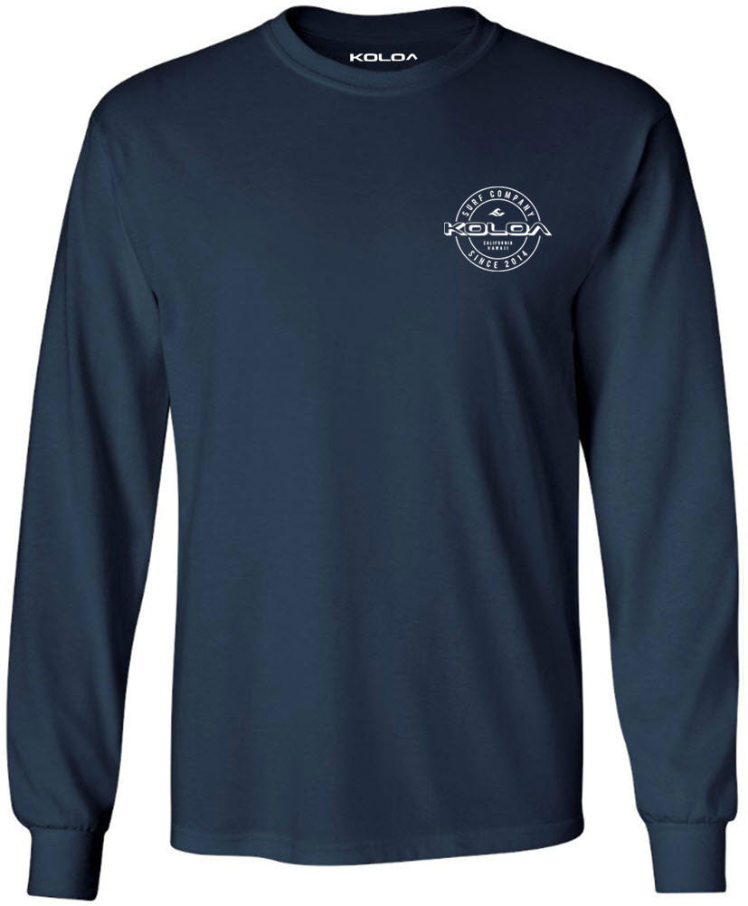 Koloa White Wedge Logo Long Sleeve T-Shirt