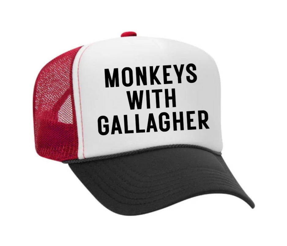 Monkeys With Gallagher Trucker Hat