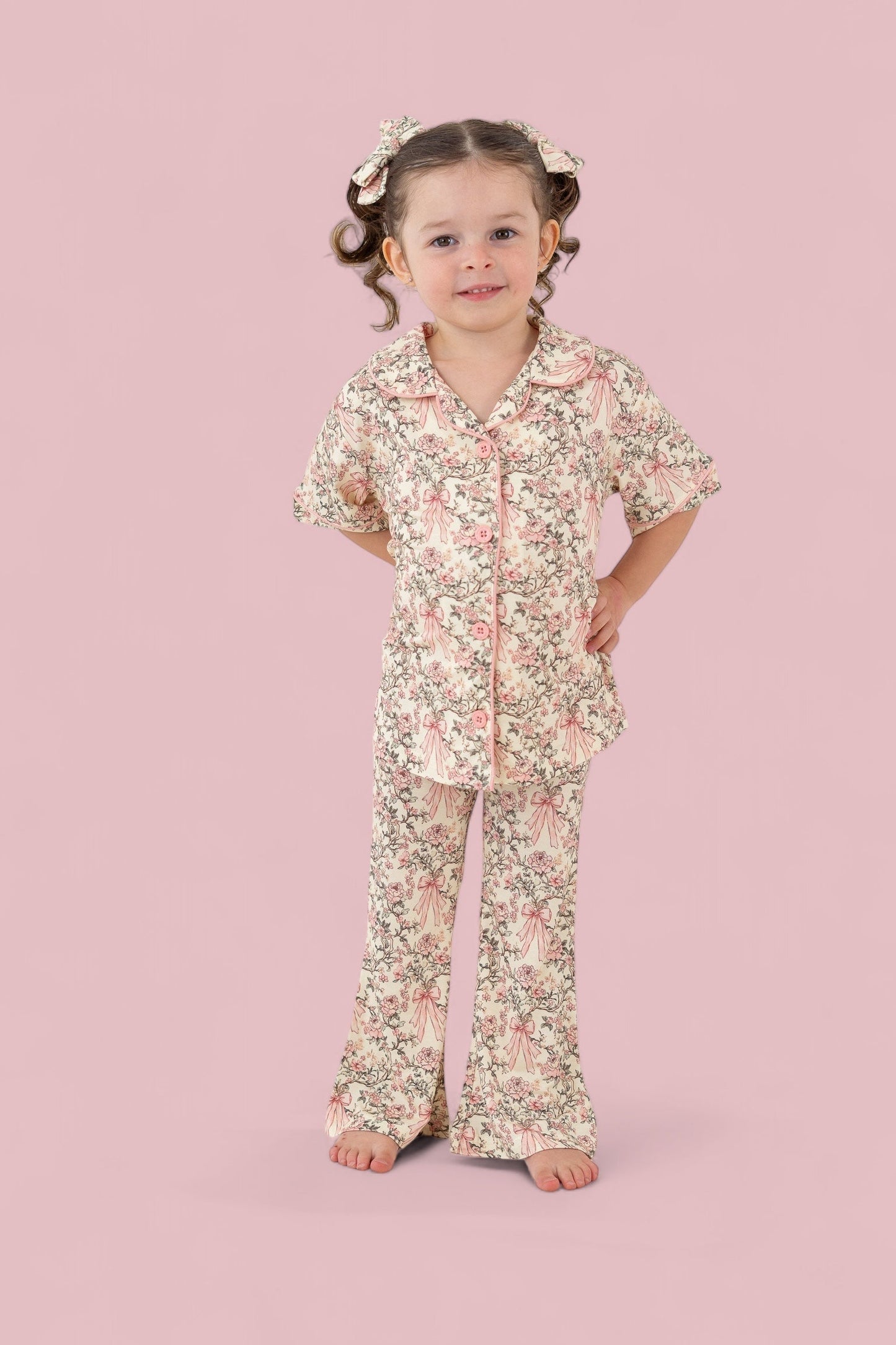 VICTORIAN BLOOM DREAM GIRL'S FLARE SET