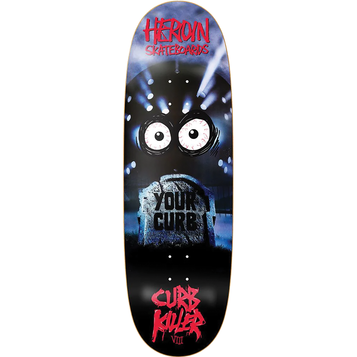 Heroin Curb Killer 8 Egg Skateboard Deck - 10″