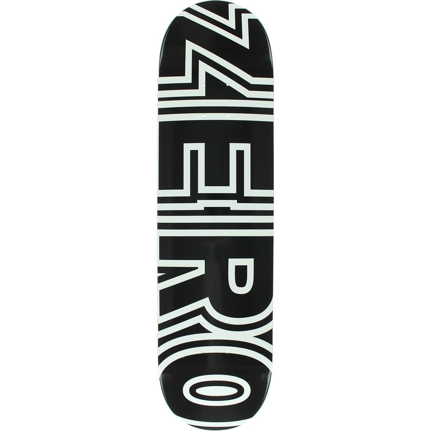 Zero Bold Skateboard Deck 7.5″ - Black/White