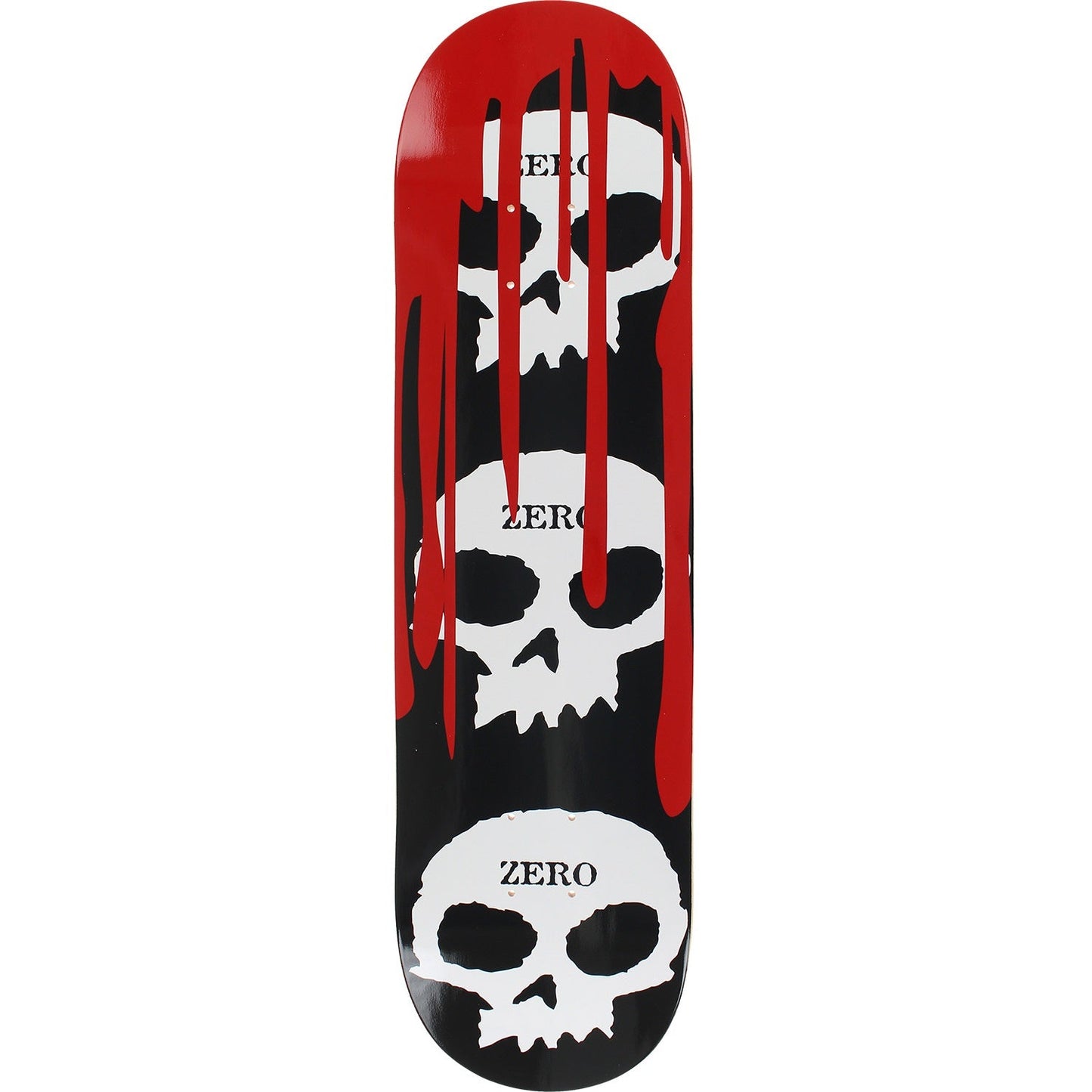 Zero 3 Skull Blood Skateboard Deck - 7.25" Black