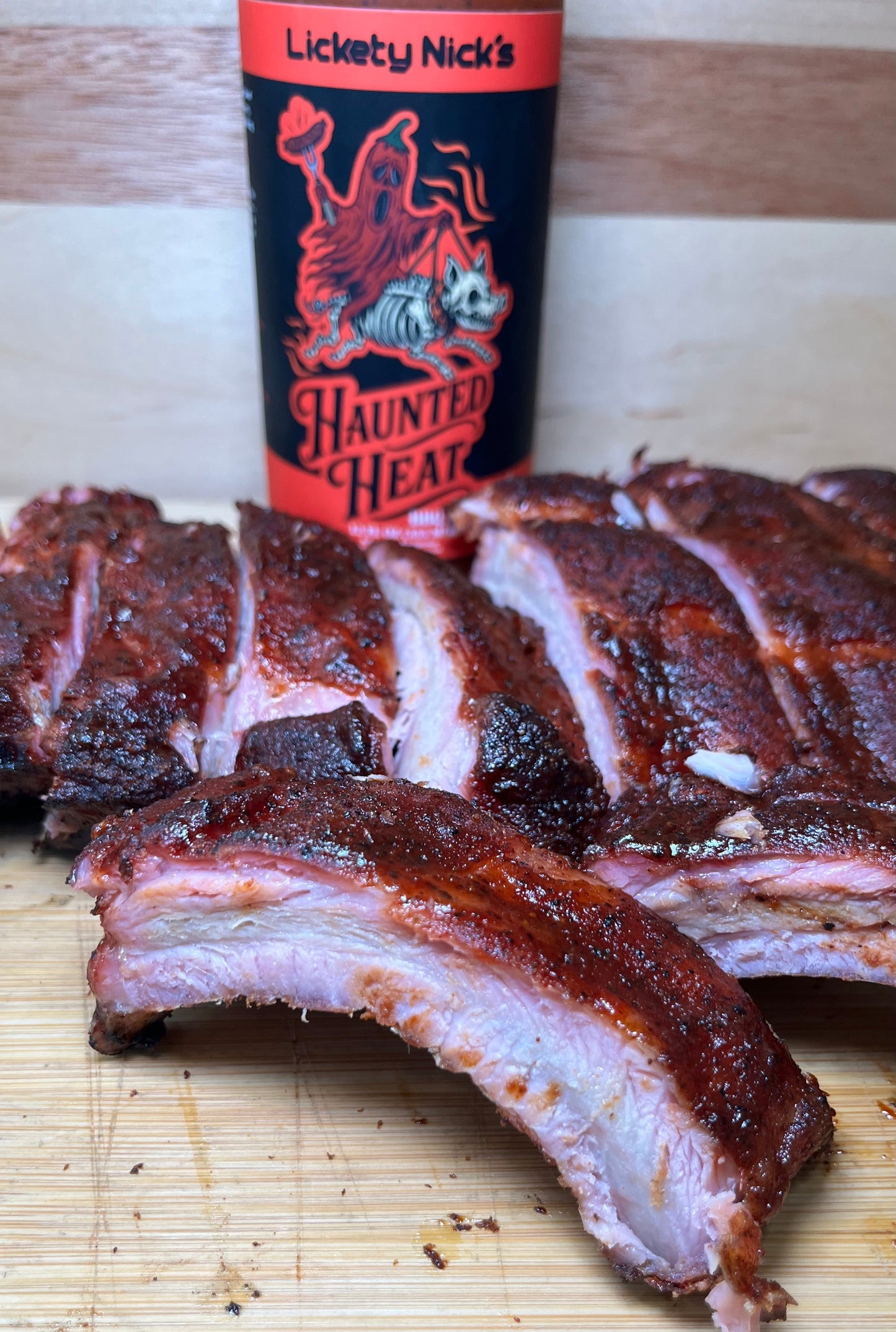 Haunted Heat BBQ Sauce, Sweet, smoky BBQ… then the heat haunts you