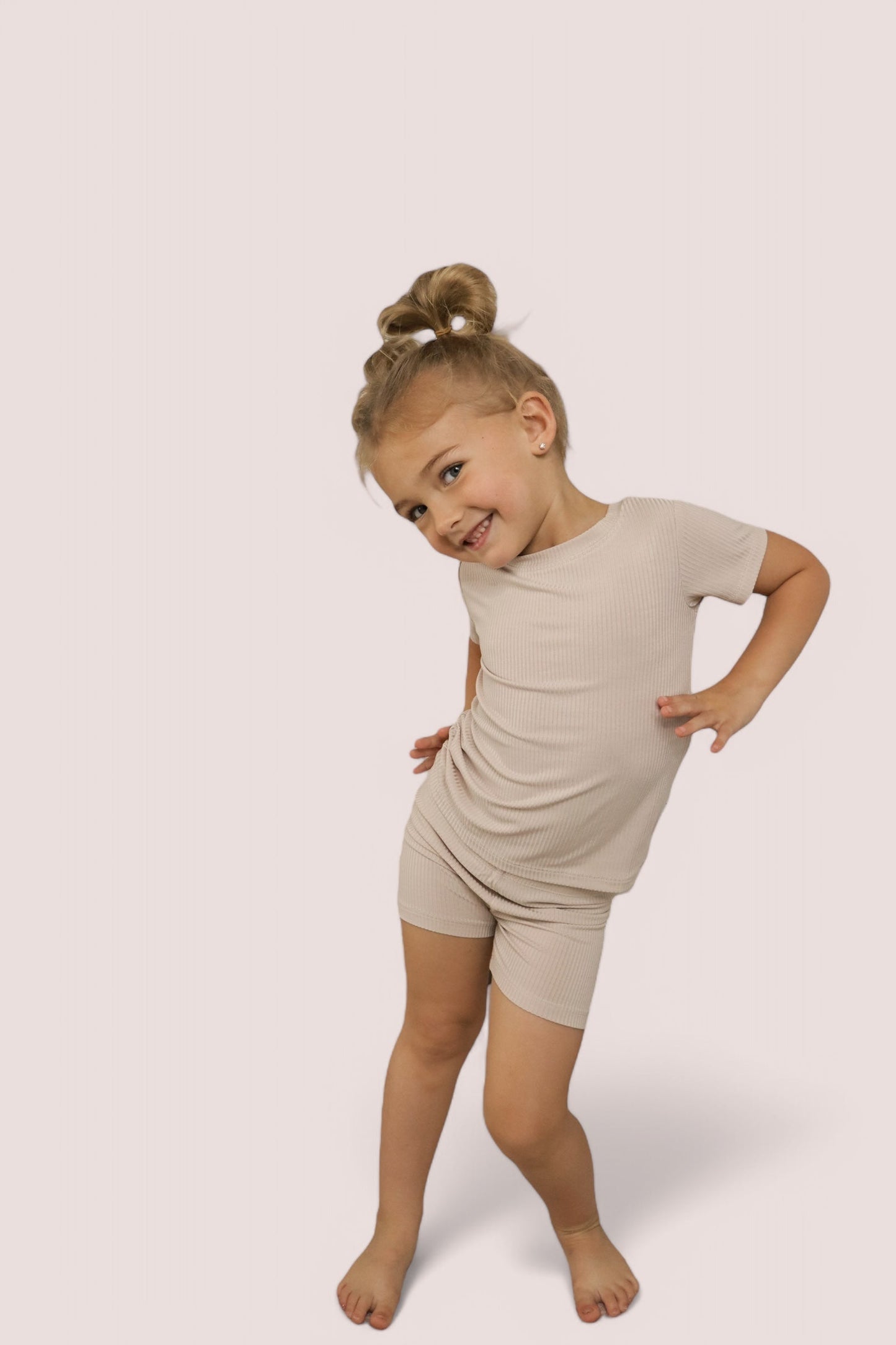 TOTALLY TAN RIB DREAM SHORT SET