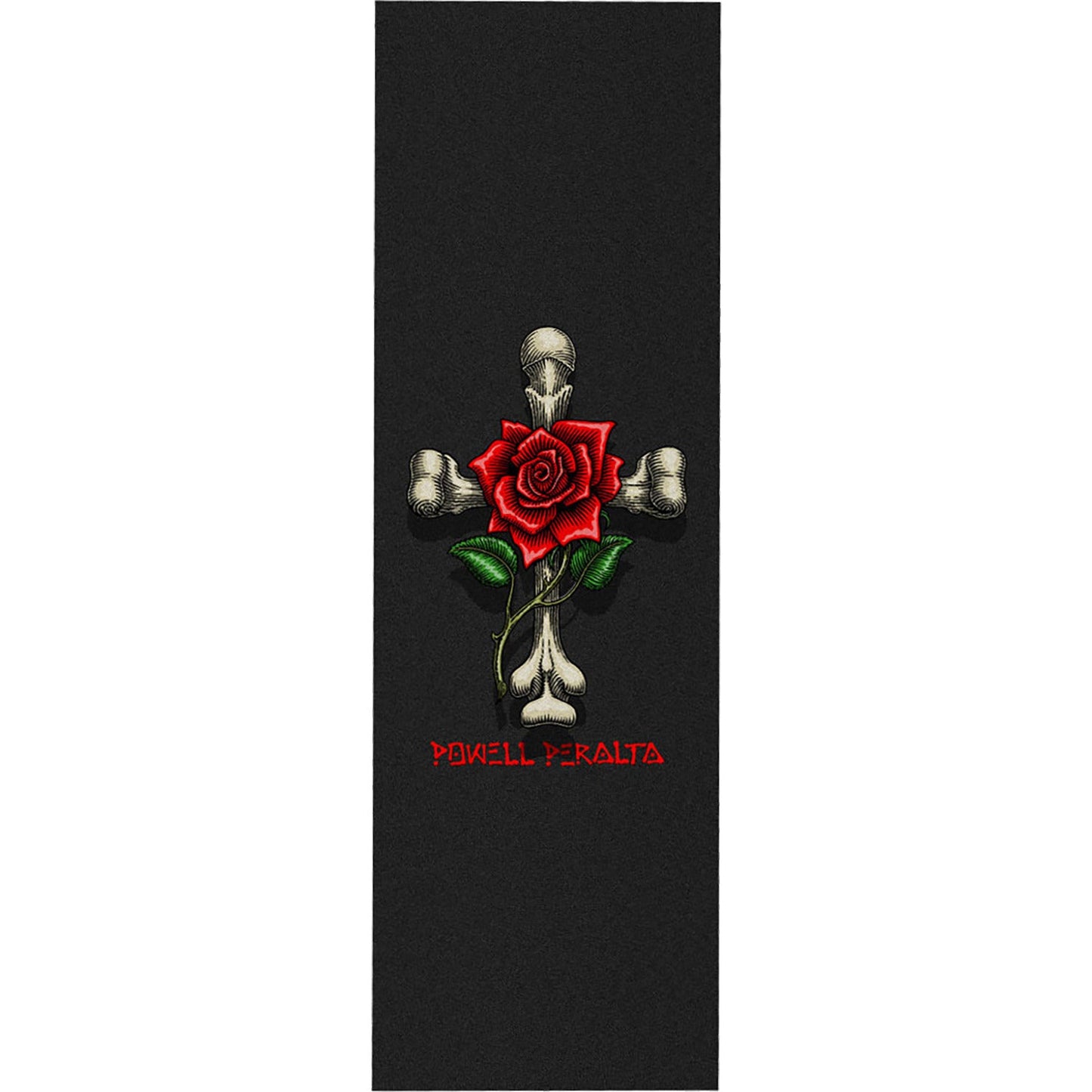 Powell Peralta Rose Cross Griptape - 10.5"x33" Black